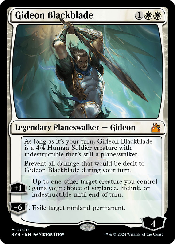 Gideon Blackblade [Ravnica Remastered] | Tacoma Games