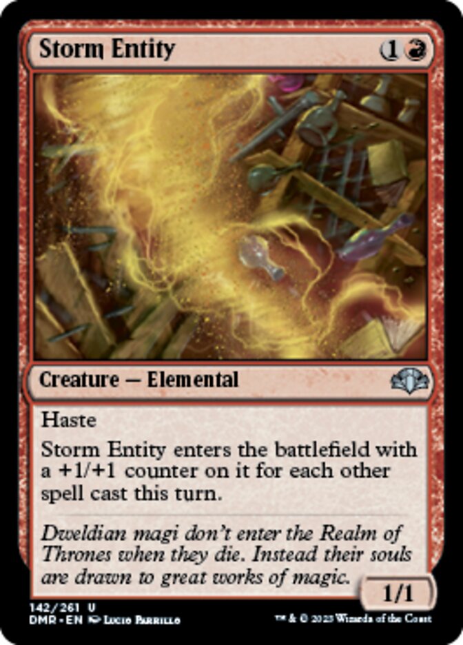 Storm Entity [Dominaria Remastered] | Tacoma Games