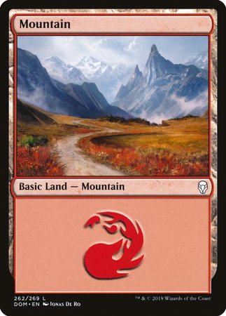 Mountain (262) [Dominaria] | Tacoma Games