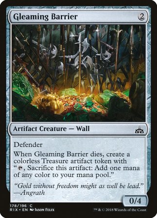 Gleaming Barrier [Rivals of Ixalan] | Tacoma Games