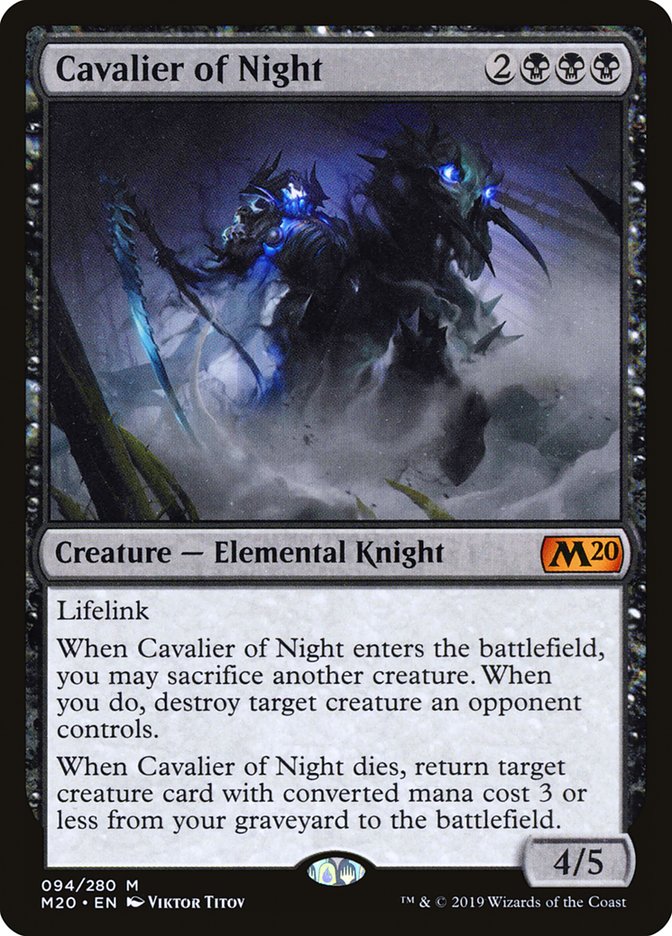 Cavalier of Night [Core Set 2020] | Tacoma Games