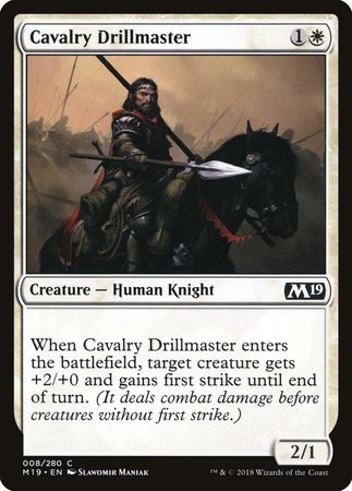 Cavalry Drillmaster [Core Set 2019] | Tacoma Games