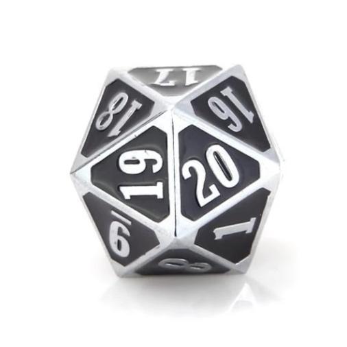 Die Hard - MTG Roll Down Counter - Shiny Silver w/ Black | Tacoma Games