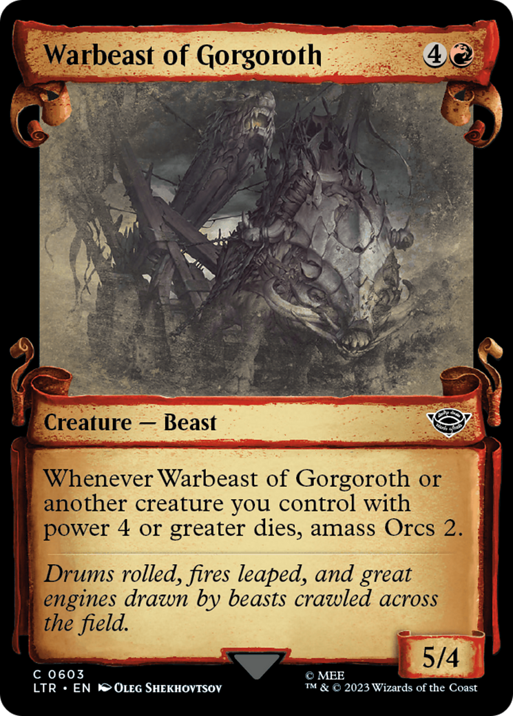 Warbeast of Gorgoroth [The Lord of the Rings: Tales of Middle-Earth Showcase Scrolls] | Tacoma Games