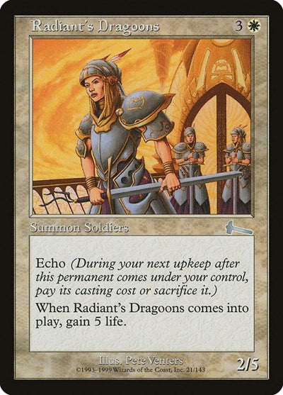 Radiant's Dragoons [Urza's Legacy] | Tacoma Games