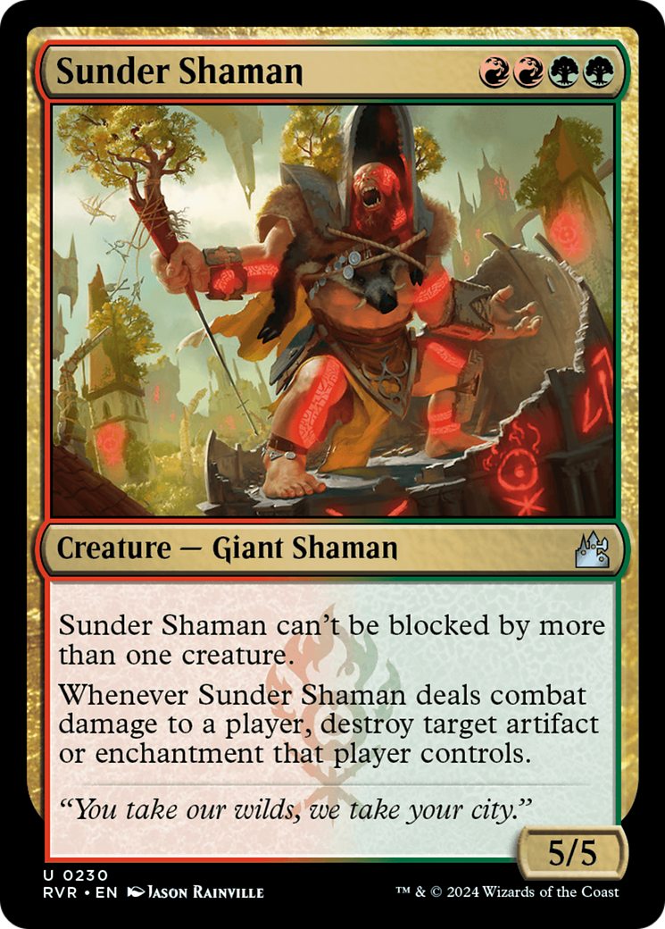 Sunder Shaman [Ravnica Remastered] | Tacoma Games