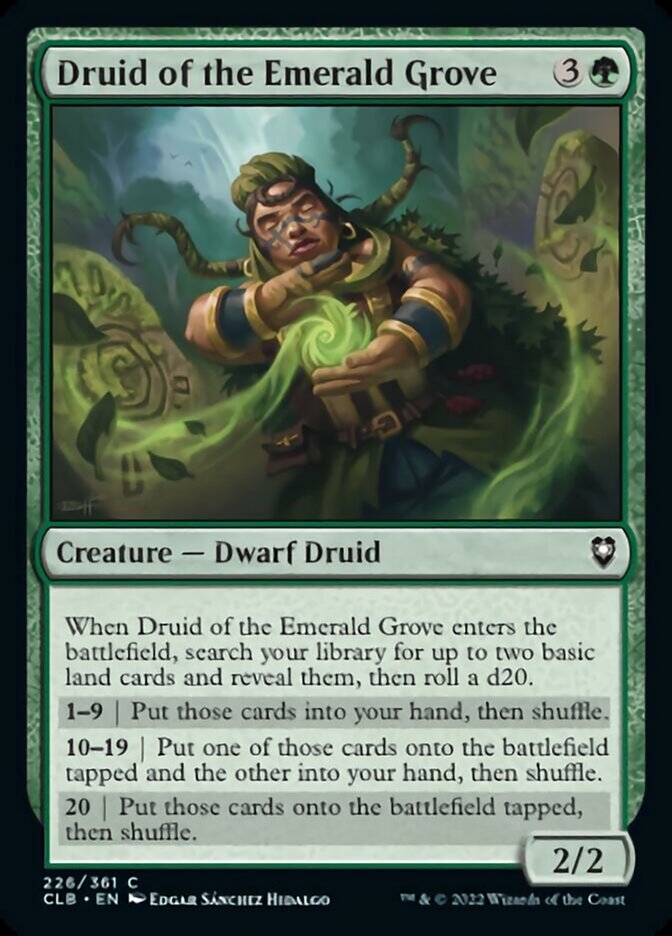 Druid of the Emerald Grove [Commander Legends: Battle for Baldur's Gate] | Tacoma Games