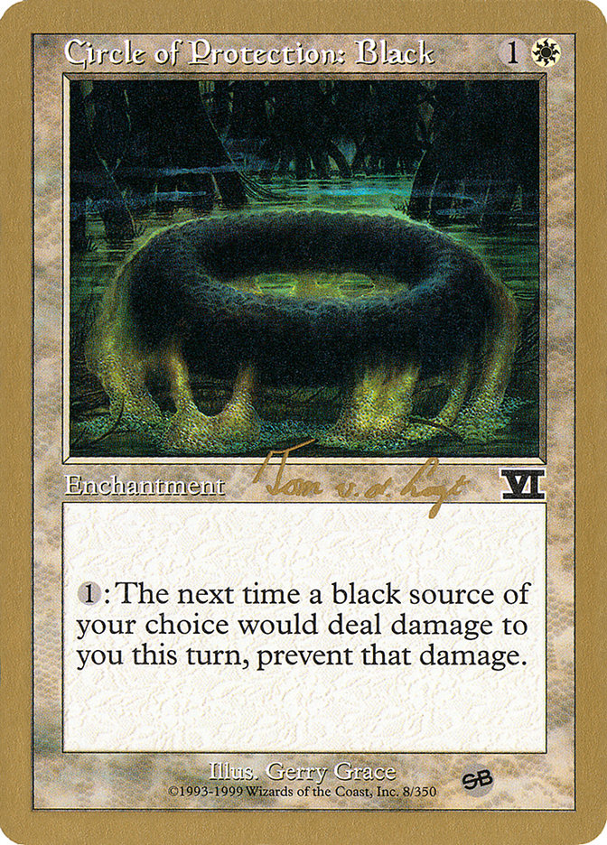 Circle of Protection: Black (Tom van de Logt) (SB) [World Championship Decks 2000] | Tacoma Games