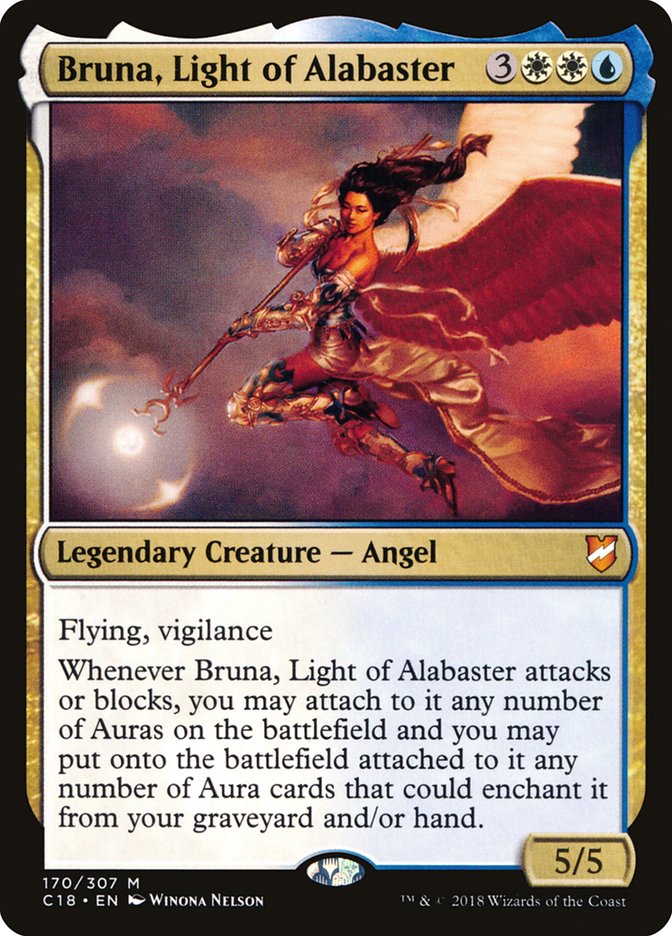 Bruna, Light of Alabaster (Oversized) [Commander 2018 Oversized] | Tacoma Games