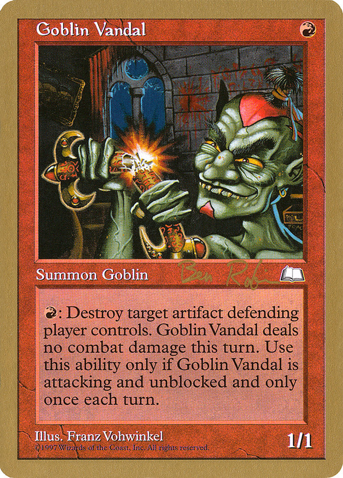 Goblin Vandal (Ben Rubin) [World Championship Decks 1998] | Tacoma Games