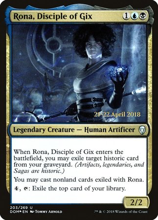 Rona, Disciple of Gix [Dominaria Promos] | Tacoma Games