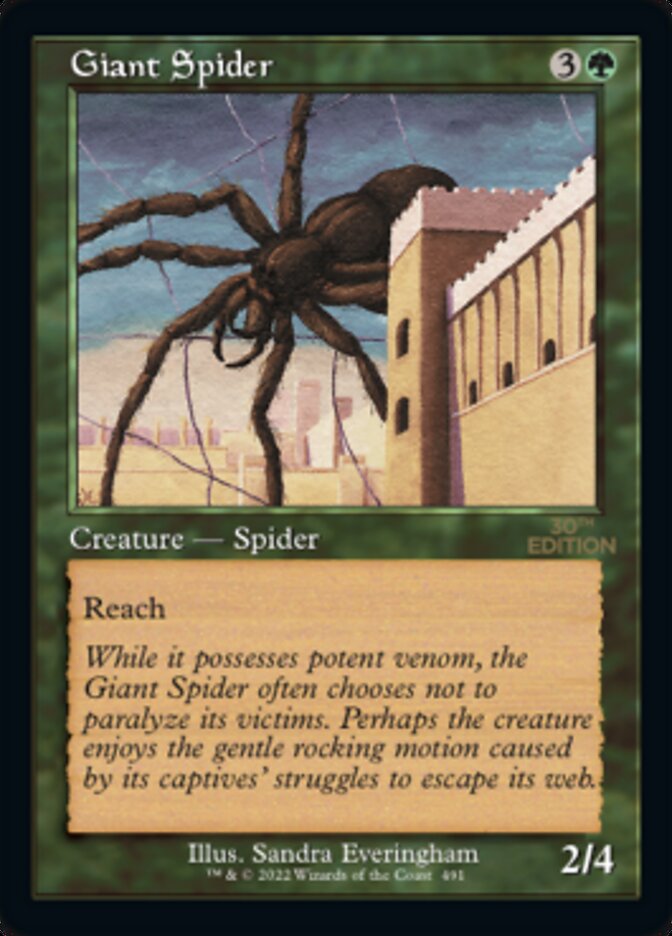 Giant Spider (Retro) [30th Anniversary Edition] | Tacoma Games