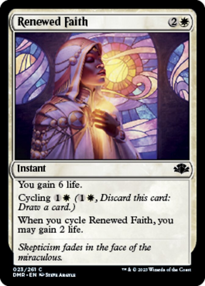 Renewed Faith [Dominaria Remastered] | Tacoma Games