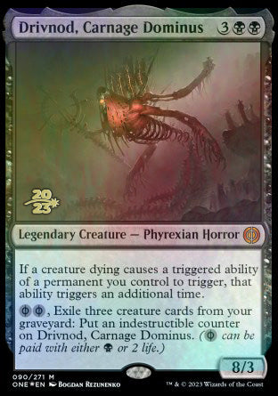 Drivnod, Carnage Dominus [Phyrexia: All Will Be One Prerelease Promos] | Tacoma Games