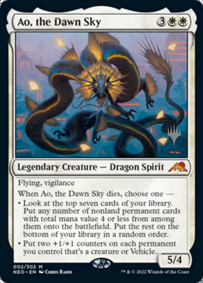 Ao, the Dawn Sky (Promo Pack) [Kamigawa: Neon Dynasty Promos] | Tacoma Games