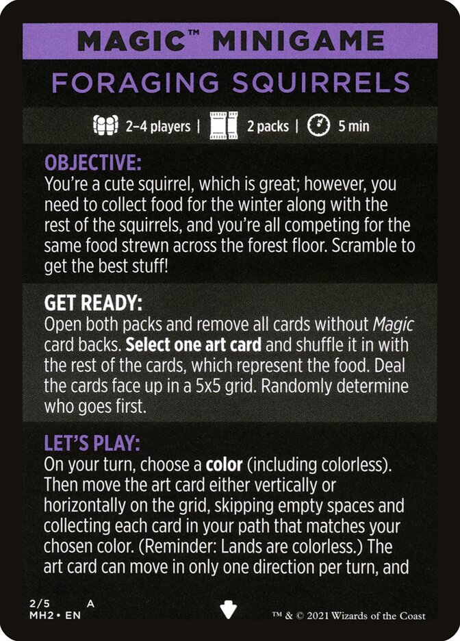 Foraging Squirrels (Magic Minigame) [Modern Horizons 2 Minigame] | Tacoma Games