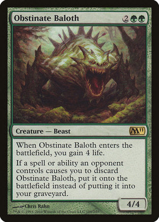 Obstinate Baloth [Magic 2011] | Tacoma Games