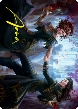 Falkenrath Celebrants 1 Art Card (Gold-Stamped Signature) [Innistrad: Crimson Vow Art Series] | Tacoma Games