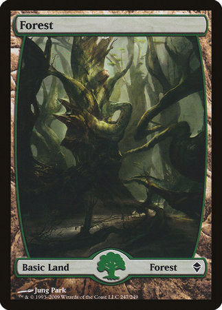 Forest (247) - Full Art [Zendikar] | Tacoma Games