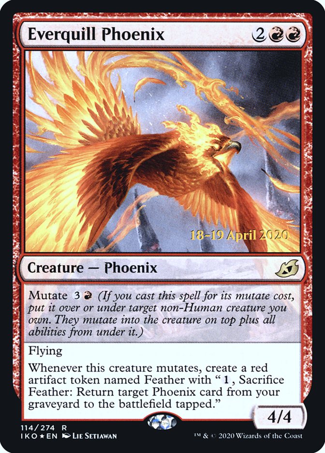 prerelease cards mtg Magic MTG: Edge of Eternities - Pack Spidey is here! Everquill Phoenix [Ikoria: Lair of