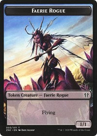 Faerie Rogue // Germ Double-sided Token [Commander: Zendikar Rising Tokens] | Tacoma Games