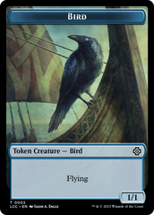 Bird // Merfolk (0003) Double-Sided Token [The Lost Caverns of Ixalan Commander Tokens] | Tacoma Games