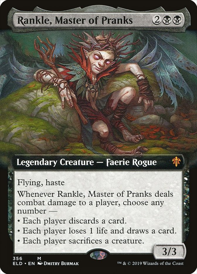 Rankle, Master of Pranks (Extended Art) [Throne of Eldraine] | Tacoma Games