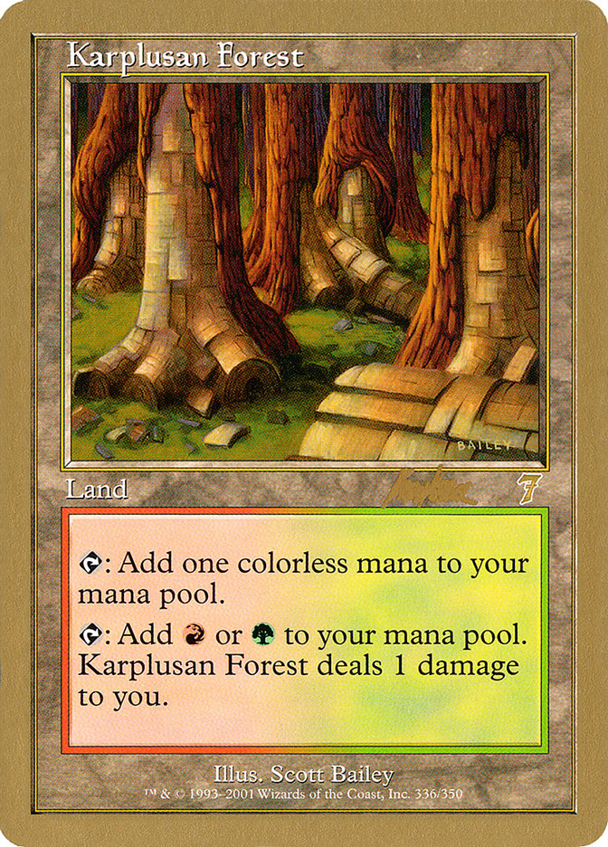 Karplusan Forest (Brian Kibler) [World Championship Decks 2002] | Tacoma Games