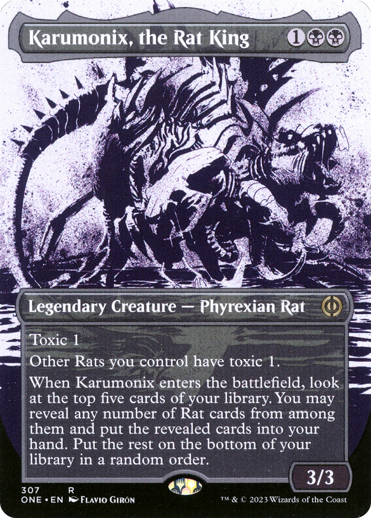 Karumonix, the Rat King (Borderless Ichor) [Phyrexia: All Will Be One] | Tacoma Games