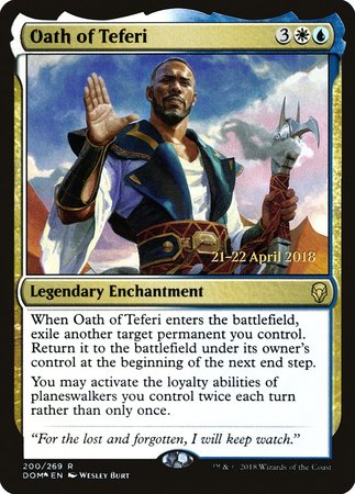 Oath of Teferi [Dominaria Promos] | Tacoma Games