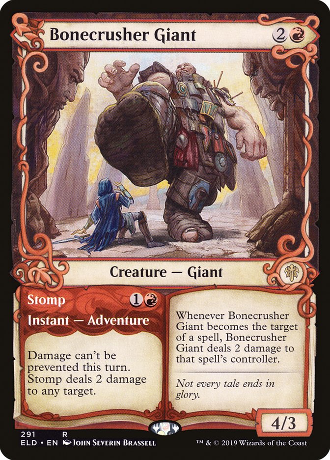 Bonecrusher Giant // Stomp (Showcase) [Throne of Eldraine] | Tacoma Games