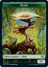 Plant // Saproling Double-sided Token [Double Masters Tokens] | Tacoma Games