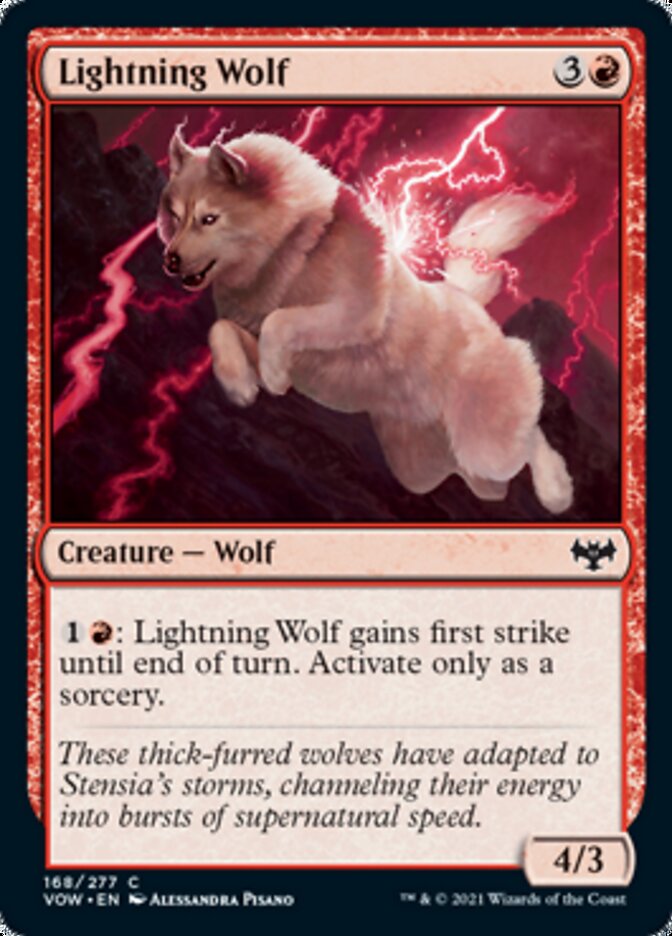 Lightning Wolf [Innistrad: Crimson Vow] | Tacoma Games