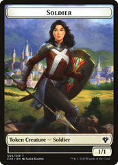 Human Soldier (005) // Drake Double-sided Token [Commander 2020 Tokens] | Tacoma Games