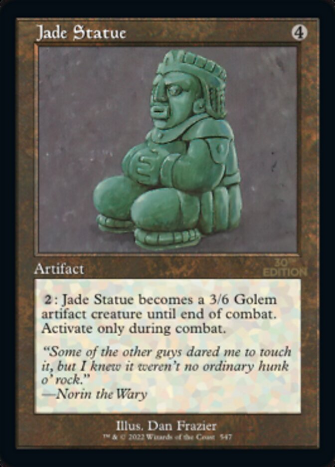 Jade Statue (Retro) [30th Anniversary Edition] | Tacoma Games