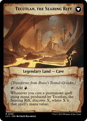 Brass's Tunnel-Grinder // Tecutlan, the Searing Rift [The Lost Caverns of Ixalan Prerelease Cards] | Tacoma Games