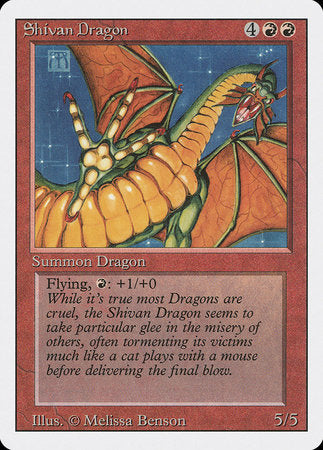 Shivan Dragon [Revised Edition] | Tacoma Games