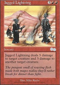 Jagged Lightning [Urza's Saga] | Tacoma Games