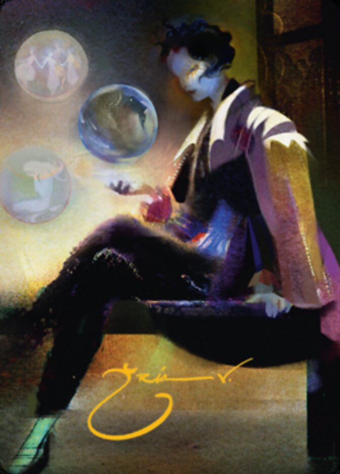 Obscura Interceptor Art Card (Gold-Stamped Signature) [Streets of New Capenna Art Series] | Tacoma Games