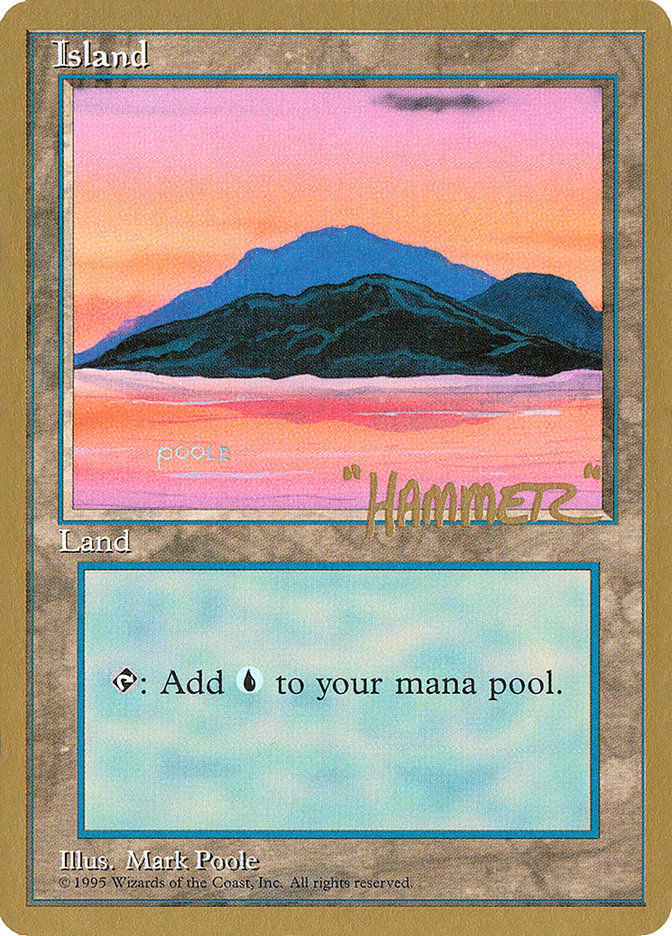 Island (shr369) (Shawn "Hammer" Regnier) [Pro Tour Collector Set] | Tacoma Games