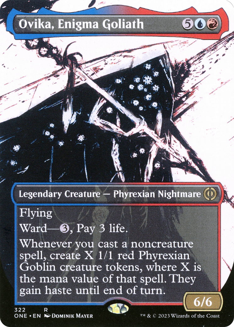 Ovika, Enigma Goliath (Borderless Ichor) [Phyrexia: All Will Be One] | Tacoma Games