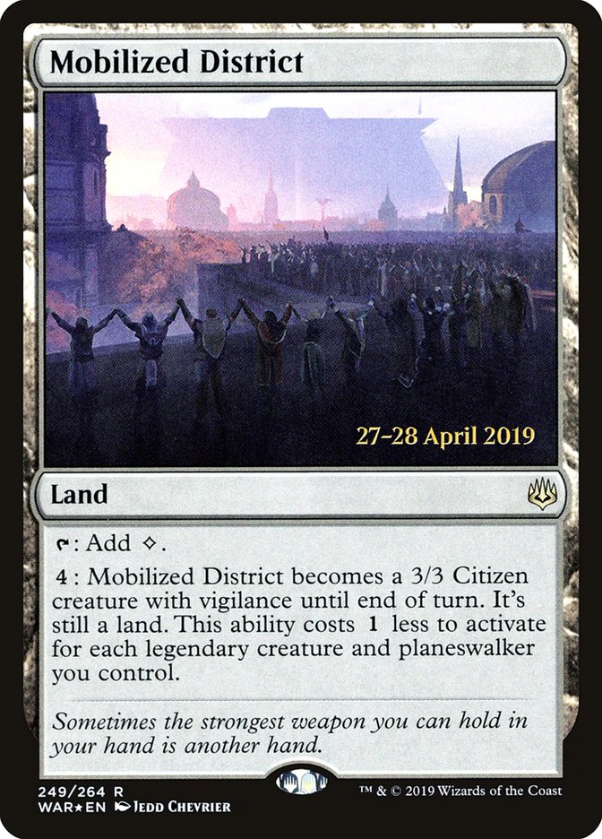 Mobilized District  [War of the Spark Prerelease Promos] | Tacoma Games