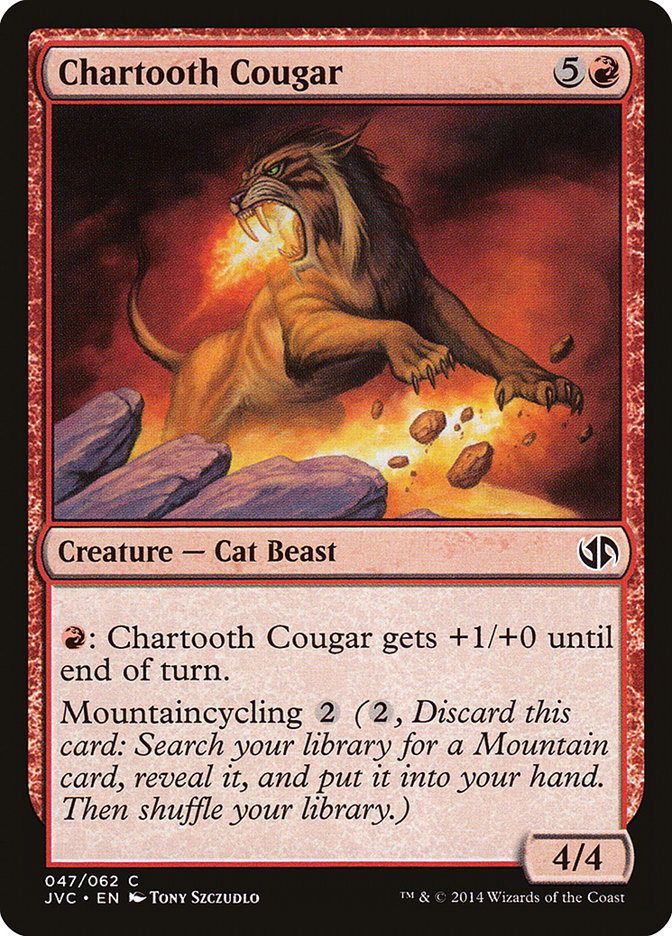 Chartooth Cougar [Duel Decks Anthology] | Tacoma Games
