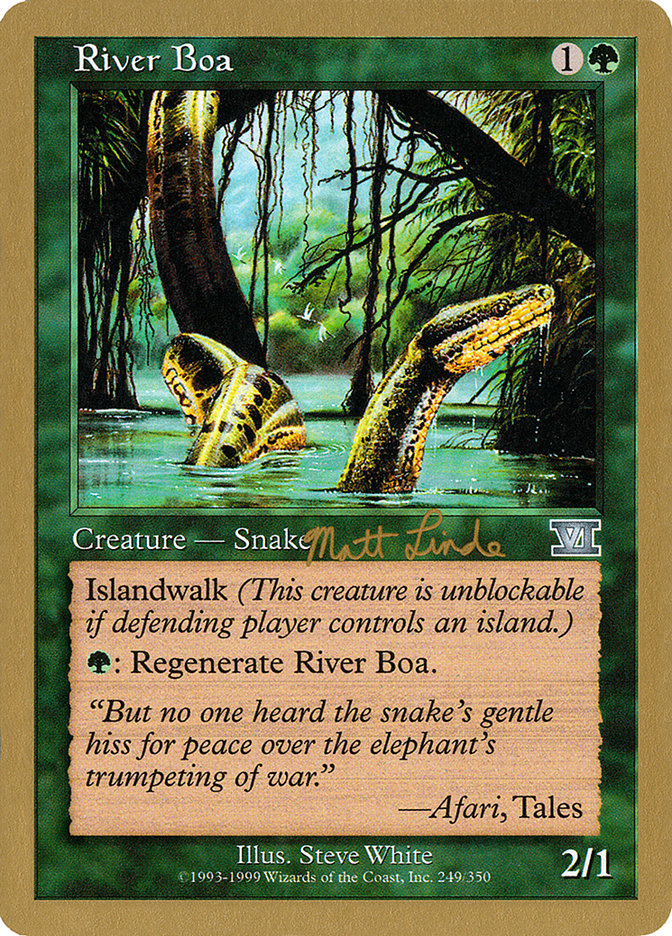 River Boa (Matt Linde) [World Championship Decks 1999] | Tacoma Games