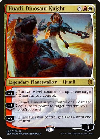 Huatli, Dinosaur Knight [Ixalan] | Tacoma Games