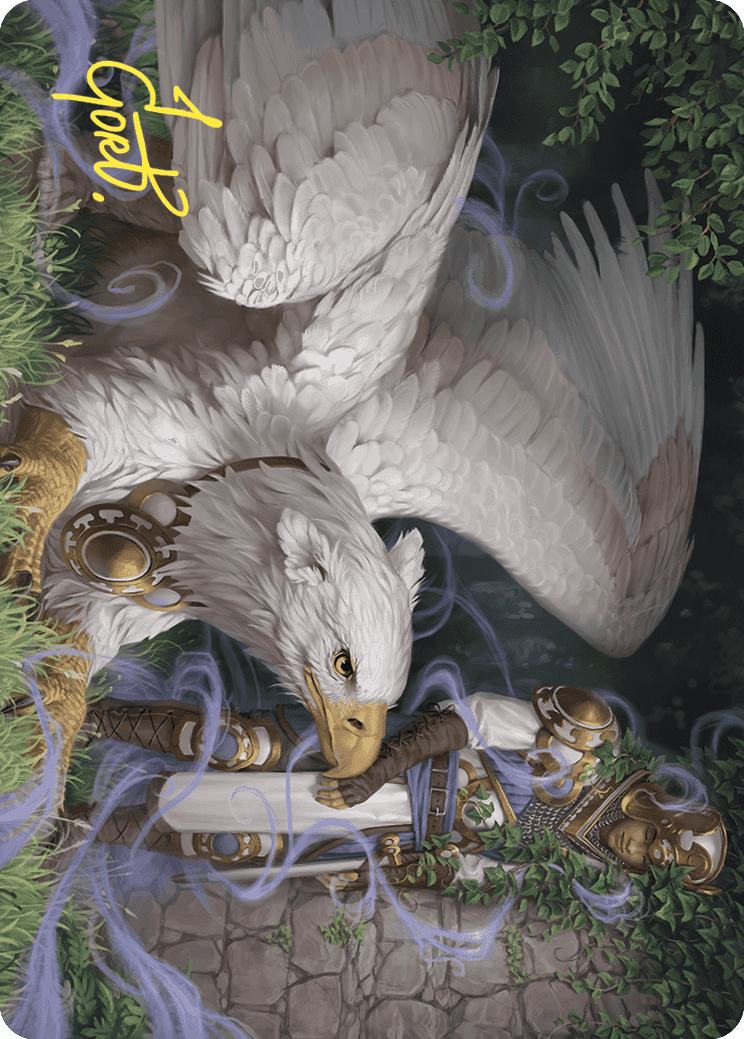 Dutiful Griffin Art Card (Gold-Stamped Signature) [Wilds of Eldraine Art Series] | Tacoma Games