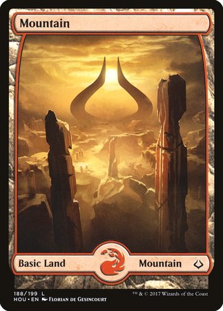 Mountain (188) - Full Art [Hour of Devastation] | Tacoma Games