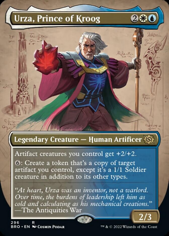 Urza, Prince of Kroog (Borderless Alternate Art) [The Brothers' War] | Tacoma Games