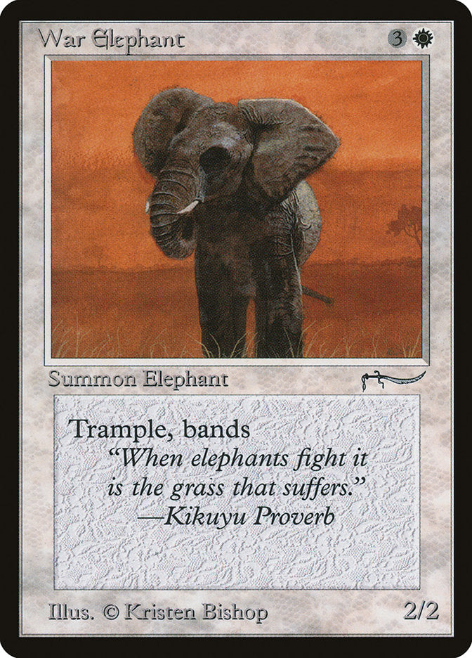 War Elephant (Dark Mana Cost) [Arabian Nights] | Tacoma Games