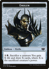 Ob Nixilis of the Black Oath Emblem // Zombie (016/036) Double-sided Token [Commander 2014 Tokens] | Tacoma Games